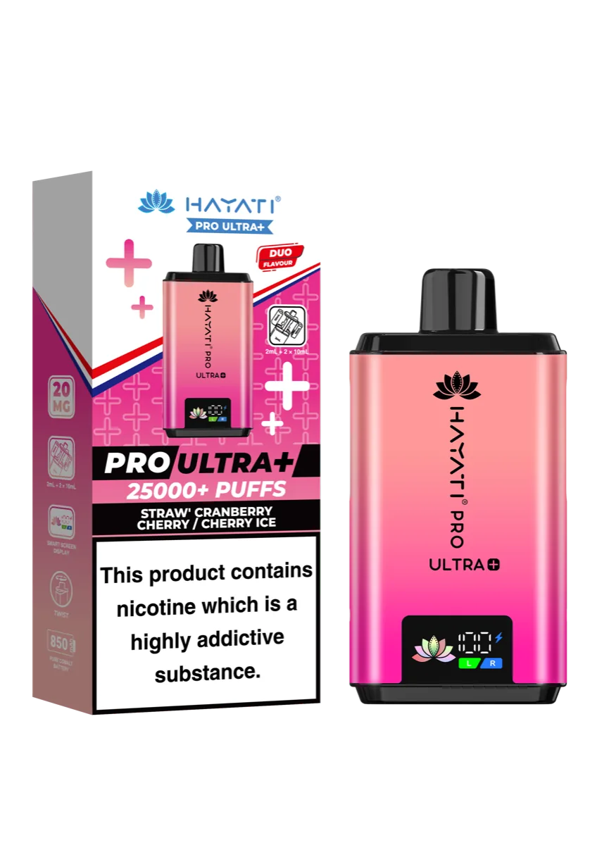 Straw’ Cranberry Cherry / Cherry Ice Hayati Pro Ultra Plus 25000 Prefilled Pod Kit