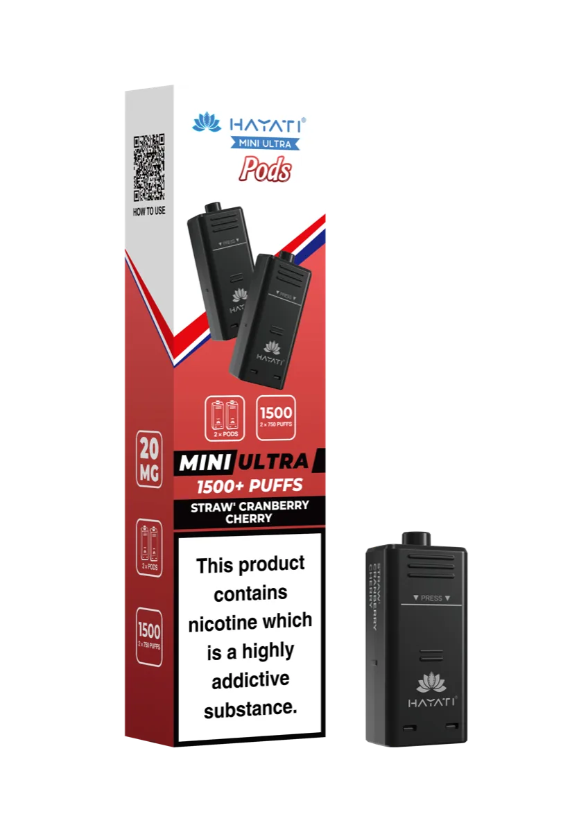Straw’ Cranberry Cherry Hayati Mini Ultra Pods