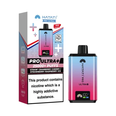 Straw’ Cranberry Cherry / Strawberry Raspberry Ice Hayati Pro Ultra Plus 25000 Prefilled Pod Kit