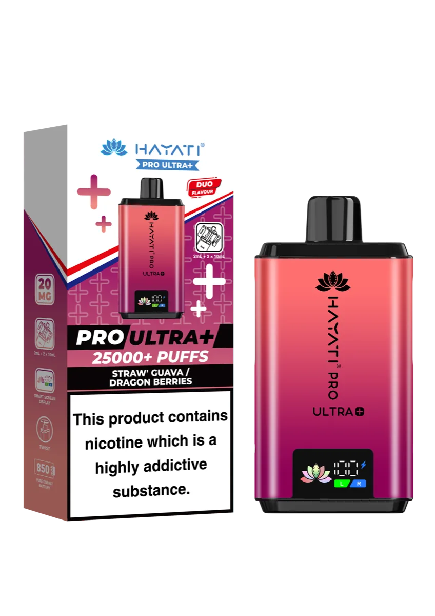 Straw’ Guava / Dragon Berries Hayati Pro Ultra Plus 25000 Prefilled Pod Kit