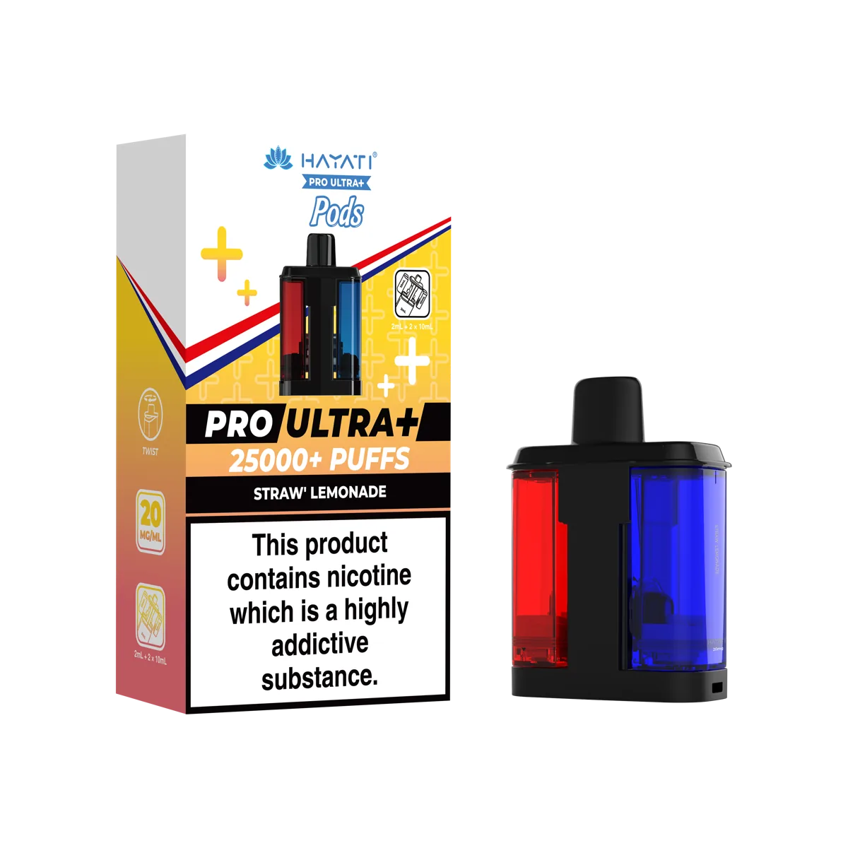Straw’ Lemonade Hayati Pro Ultra Plus 25K Pods