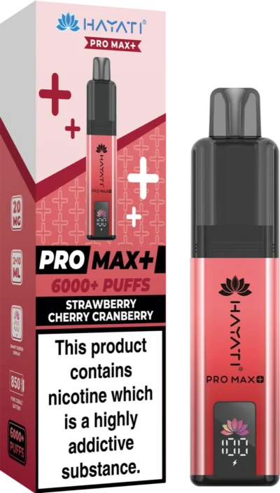 Strawberry Cherry Cranberry Hayati Pro Max Plus Pod Kit