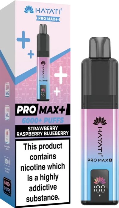Strawberry Raspberry Blueberry Hayati Pro Max Plus Pod Kit