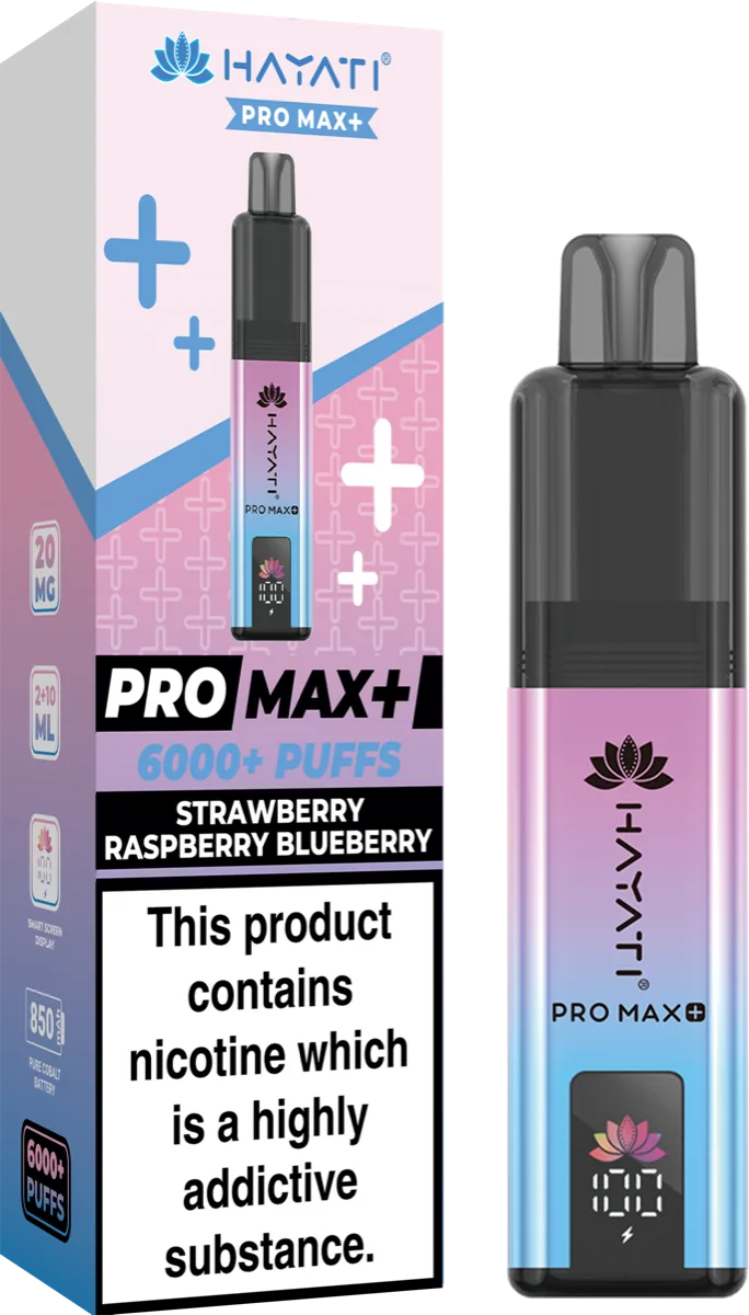 Strawberry Raspberry Blueberry Hayati Pro Max Plus Pod Kit