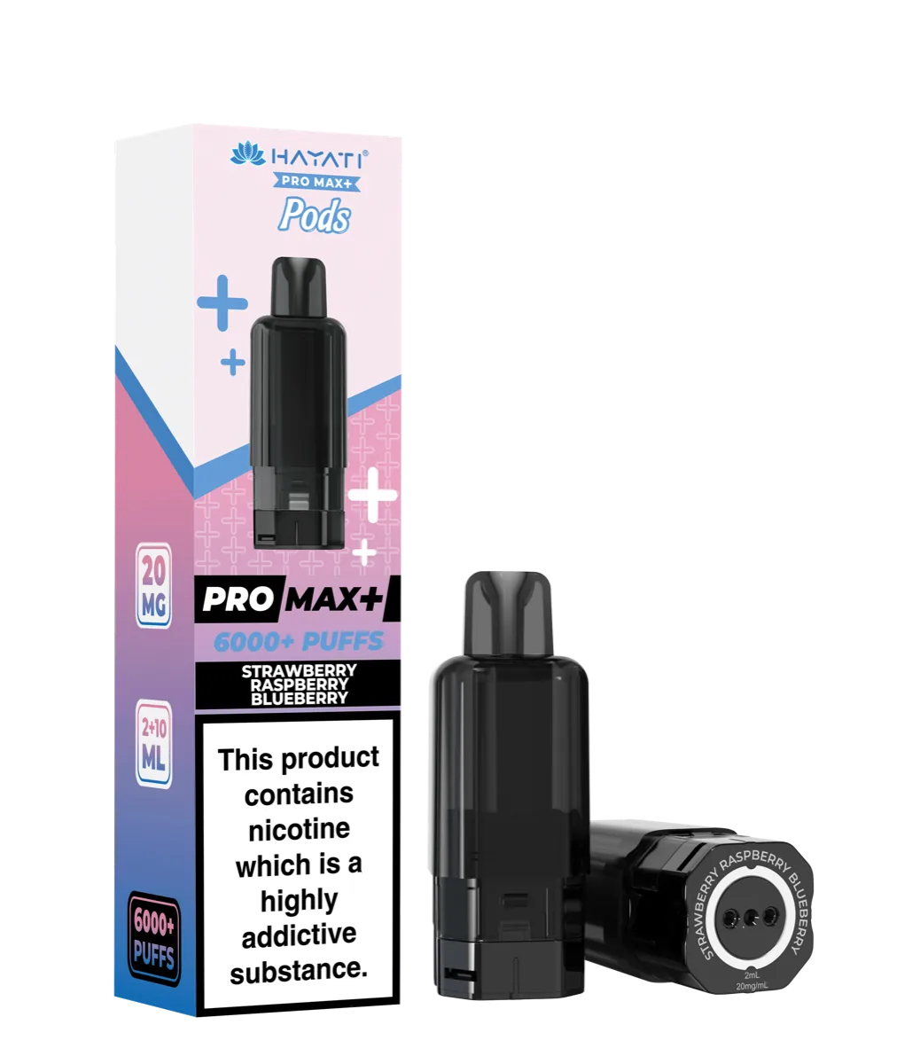 Strawberry Raspberry Blueberry Hayati Pro Max Plus Pods