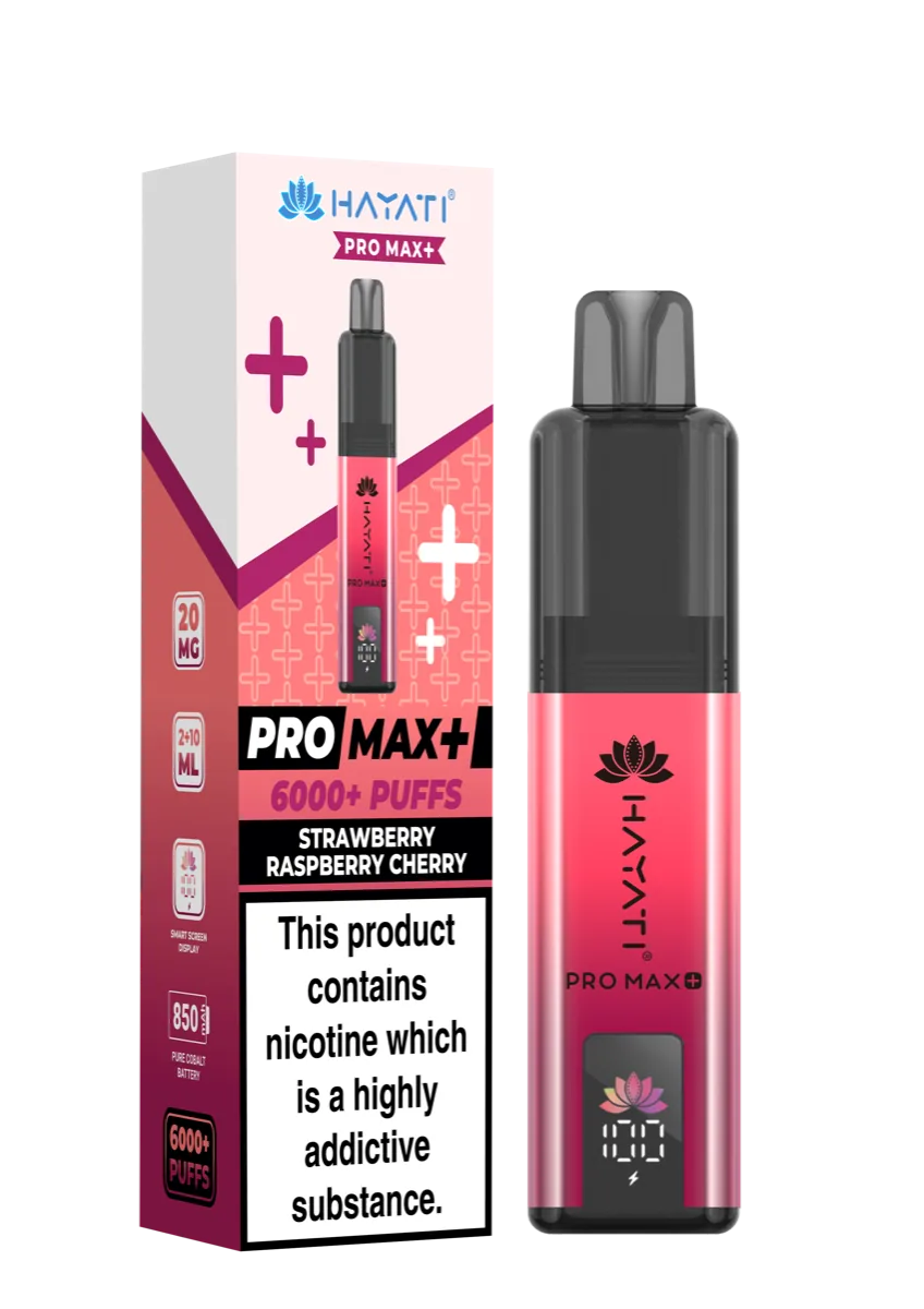 Strawberry Raspberry Cherry Hayati Pro Max Plus Pod Kit
