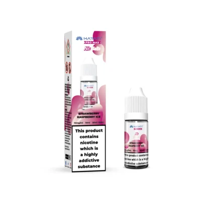 Strawberry Raspberry Ice Hayati Pro Max nic salt, 10ml bottle and box, 10mg