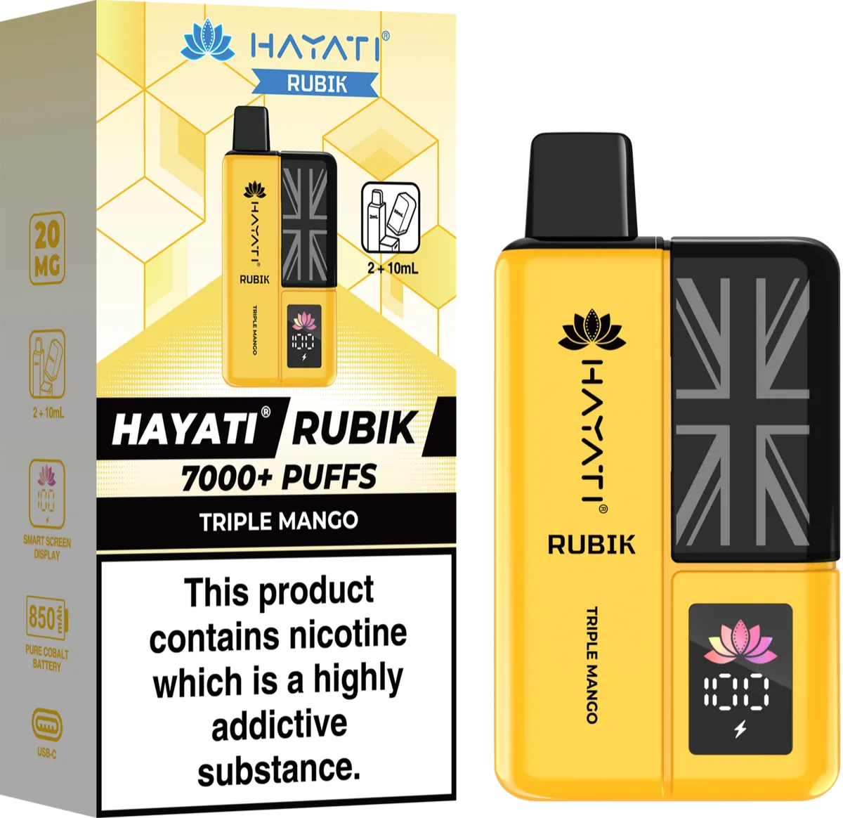 Triple Mango Hayati Rubik Prefilled Pod Kit