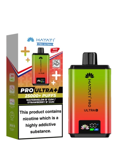 Watermelon B’Gum / Strawberry B’Gum Hayati Pro Ultra Plus 25000 Prefilled Pod Kit