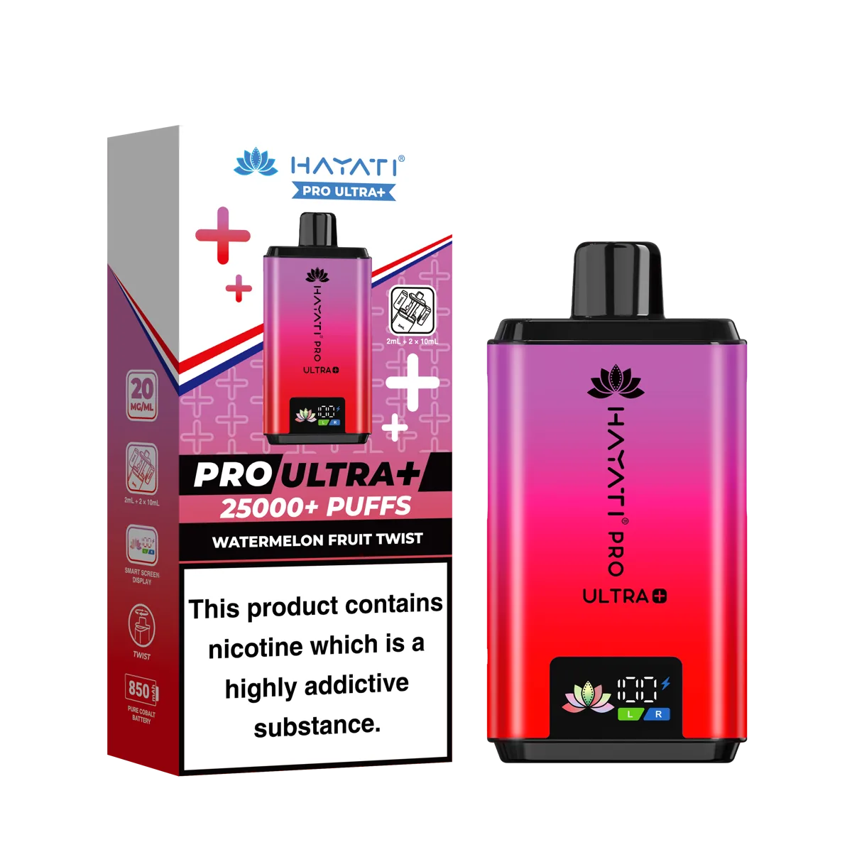 Watermelon Fruit Twist Hayati Pro Ultra Plus 25000 Prefilled Pod Kit