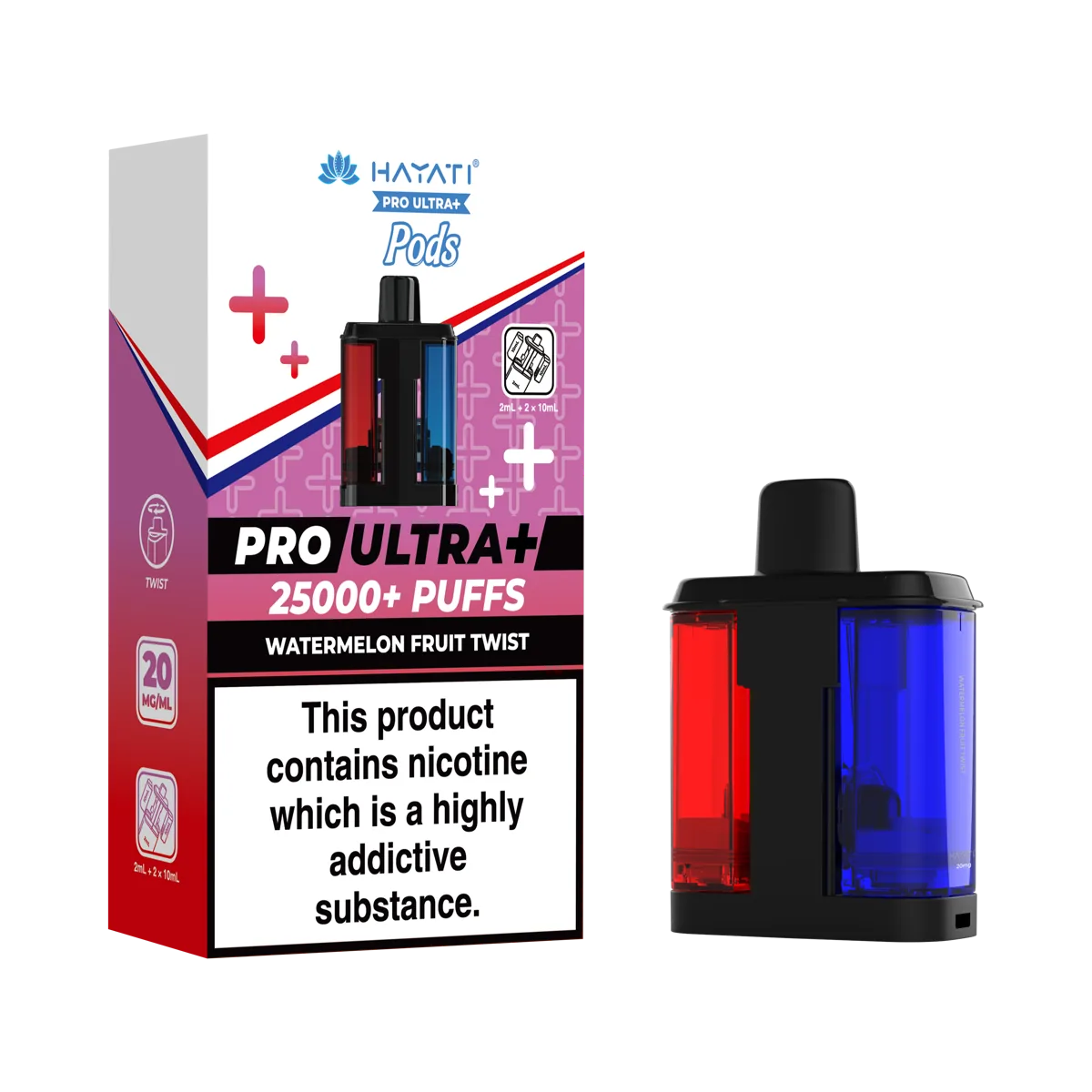 Watermelon Fruit Twist Hayati Pro Ultra Plus 25K Pods