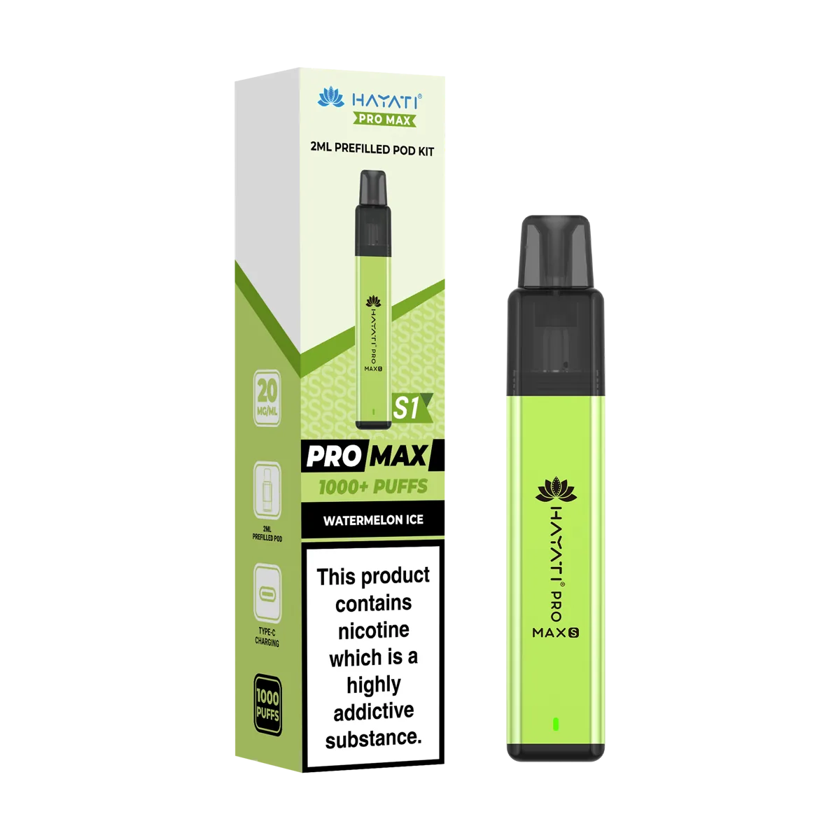 Watermelon Ice Hayati Pro Max S1 Prefilled Pod Kit