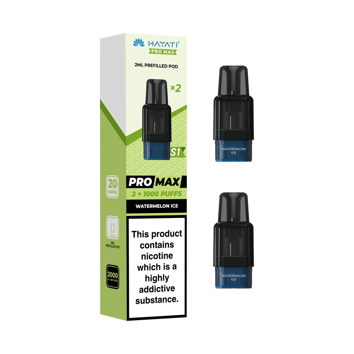 Watermelon Ice Hayati Pro Max S1 Pods