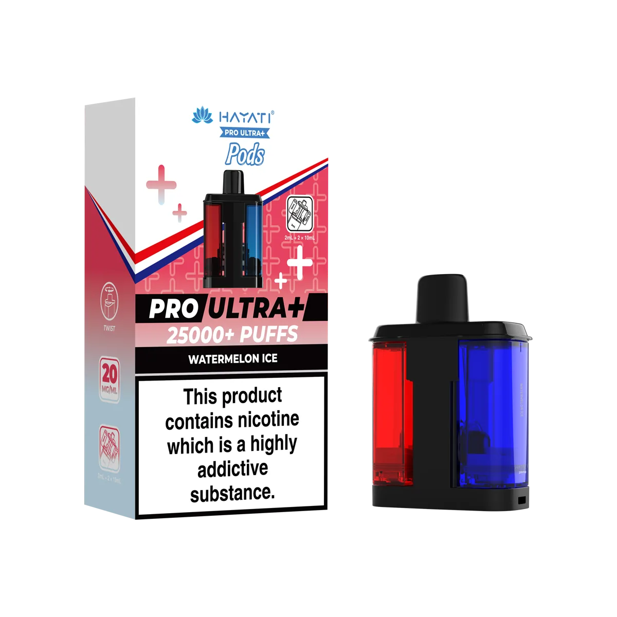 Watermelon Ice Hayati Pro Ultra Plus 25K Pods