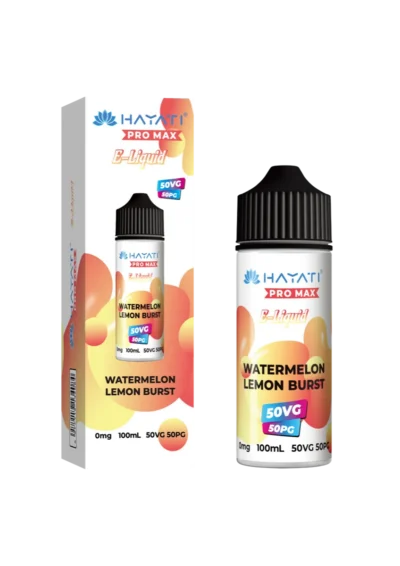 Watermelon Lemon Burst Hayati Pro Max 50/50 Shortfill E-Liquid