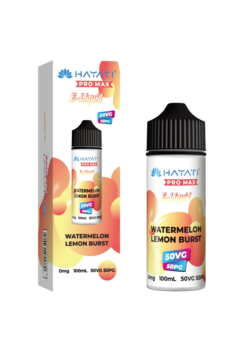 Watermelon Lemon Burst Hayati Pro Max 50/50 Shortfill E-Liquid