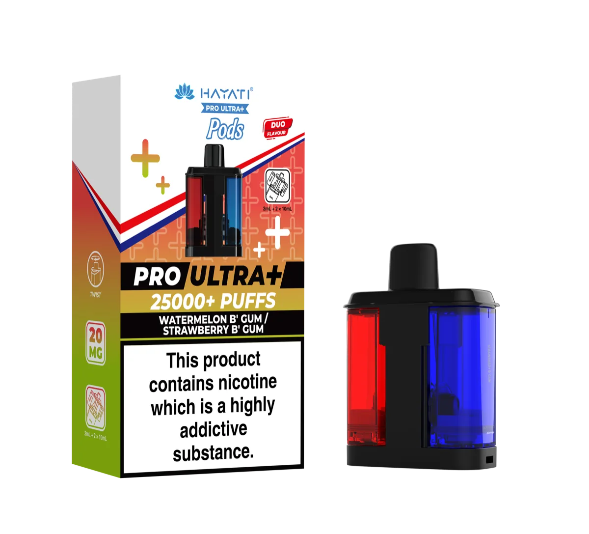 Watermelon B’Gum / Strawberry B’Gum Hayati Pro Ultra Plus Pods